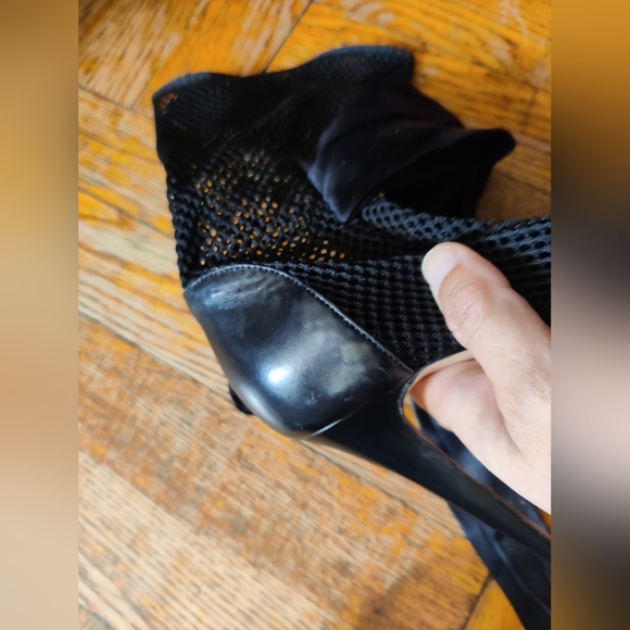 Gianmarco Lorenzi Black Mesh Platform Heels Size US6 EU36 - Picture 5 of 6
